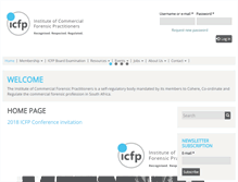 Tablet Screenshot of icfp.co.za